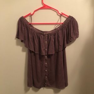 Off the shoulder tank